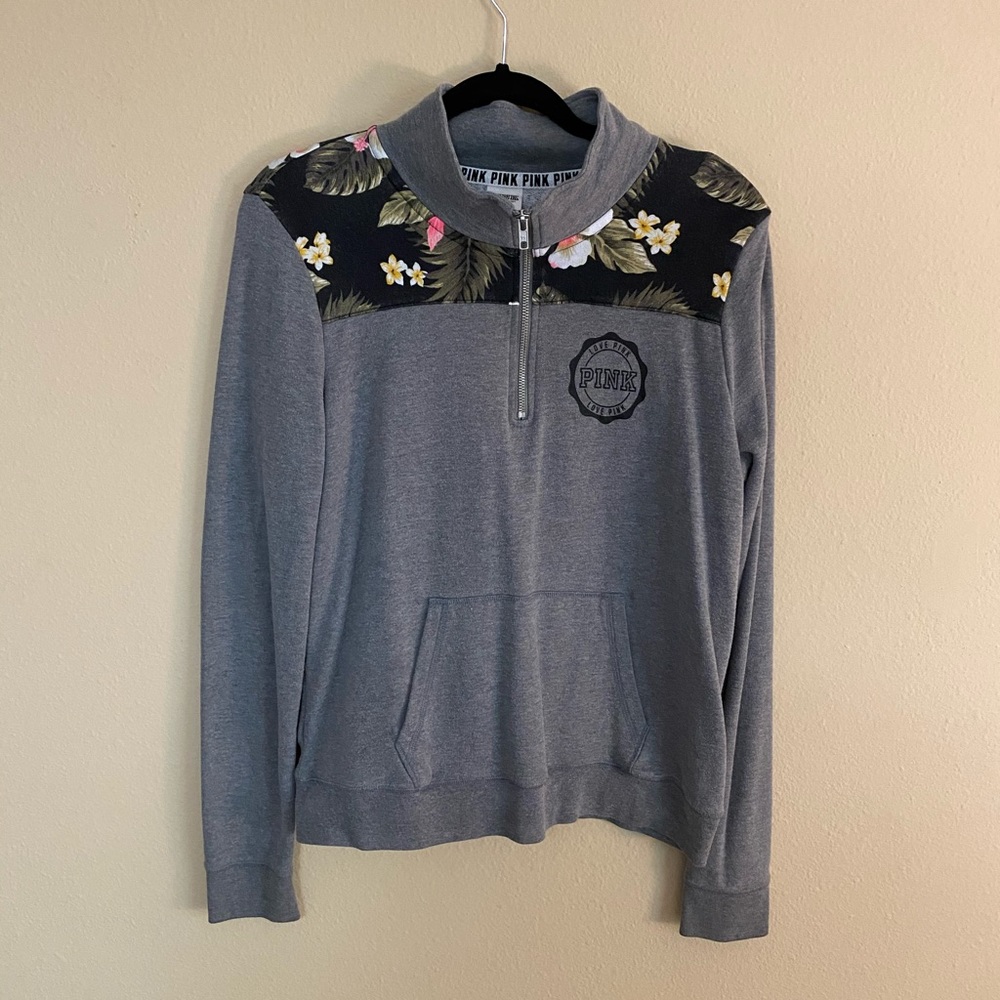 PINK zip up pullover